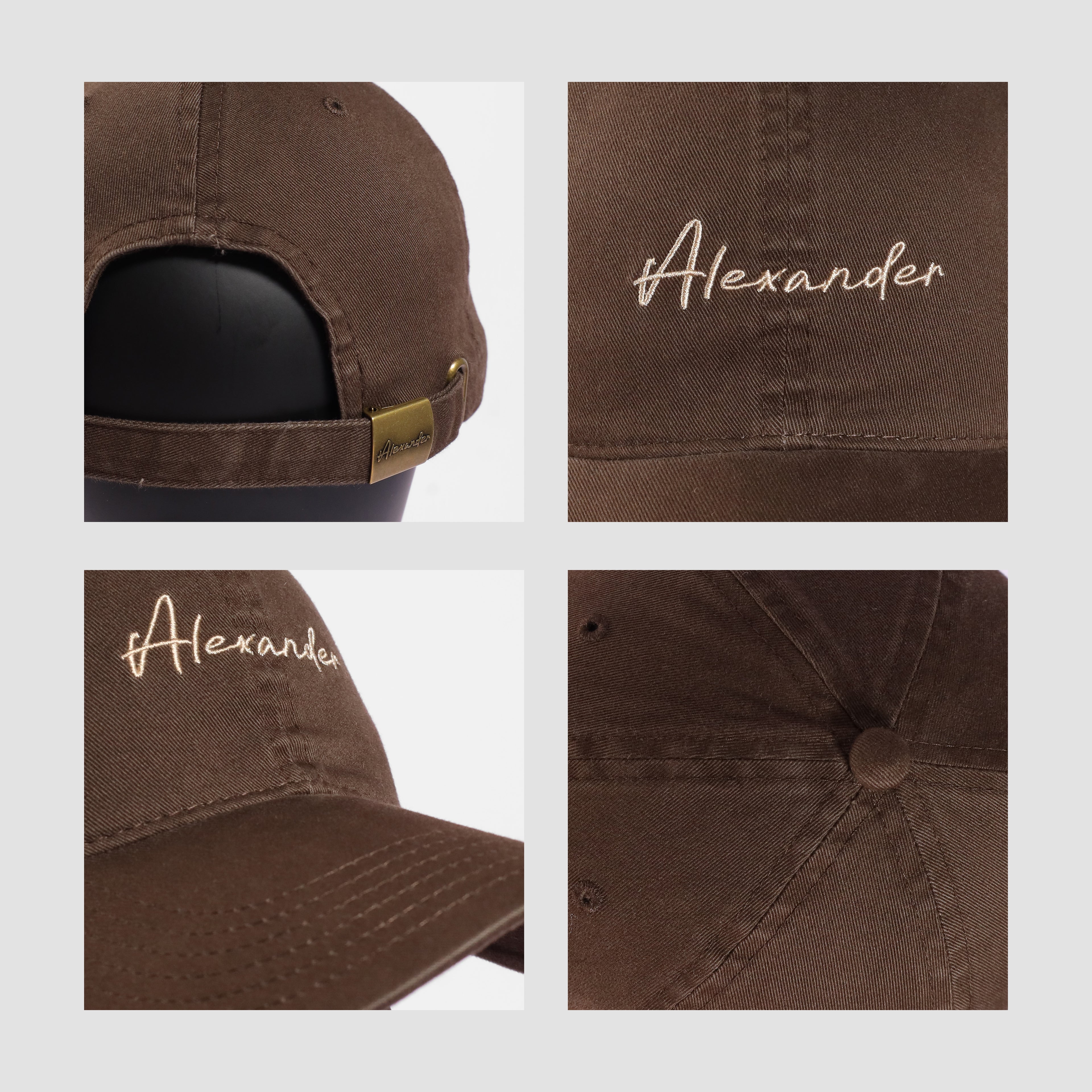 Standard Embroidered Logo Tee (Brown)