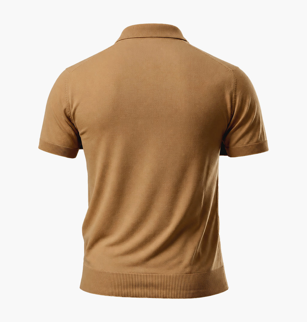 AIR SMOOTH KNIT POLO ( Brown)
