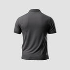 LIGHT WEIGHT KNIT POLO (Grey)