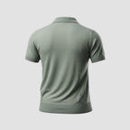 LIGHT WEIGHT KNIT POLO (Sage Green)