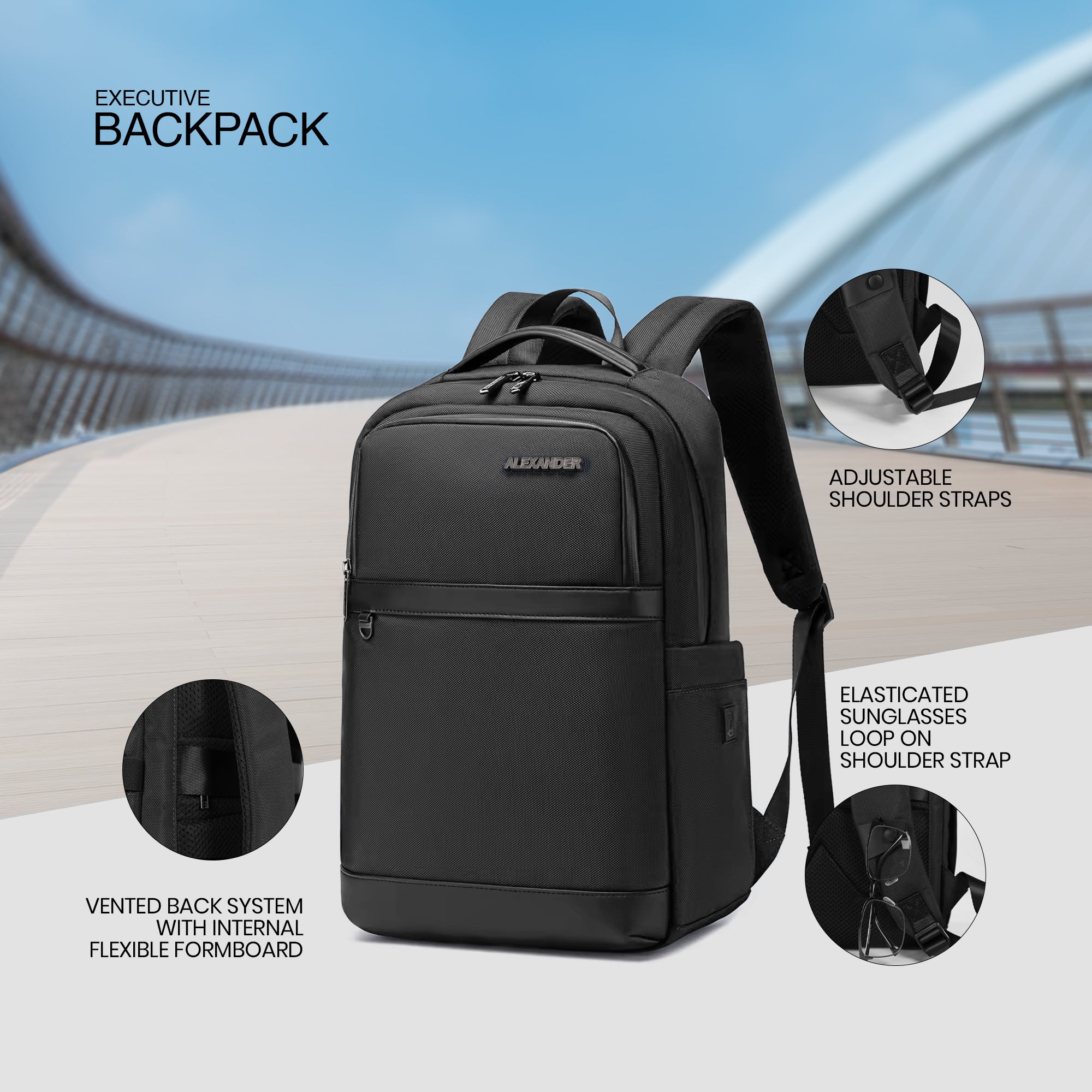 Executive Backpack - BLACK