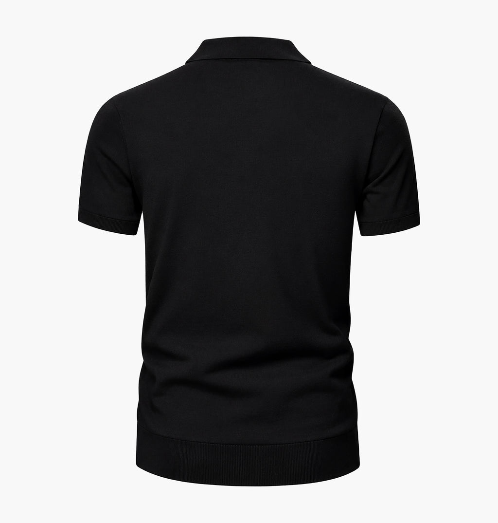 AIR SMOOTH KNIT POLO ( Black)