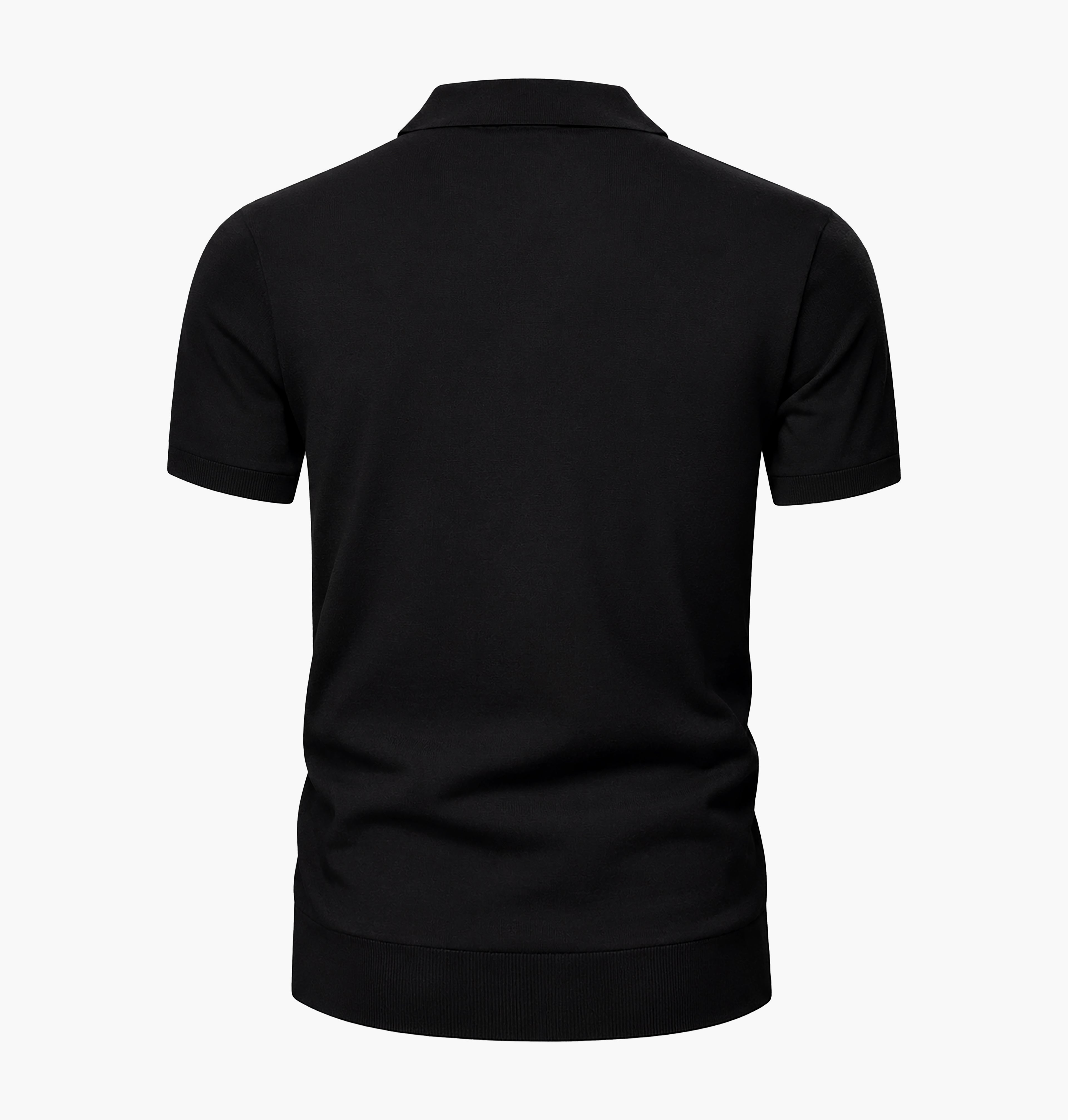 AIR SMOOTH KNIT POLO ( Black)