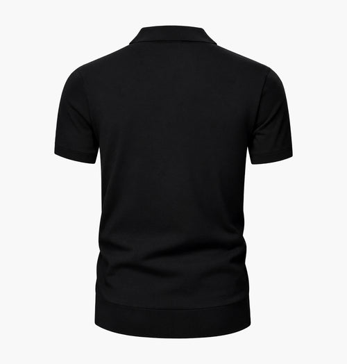 AIR SMOOTH KNIT POLO ( Black)