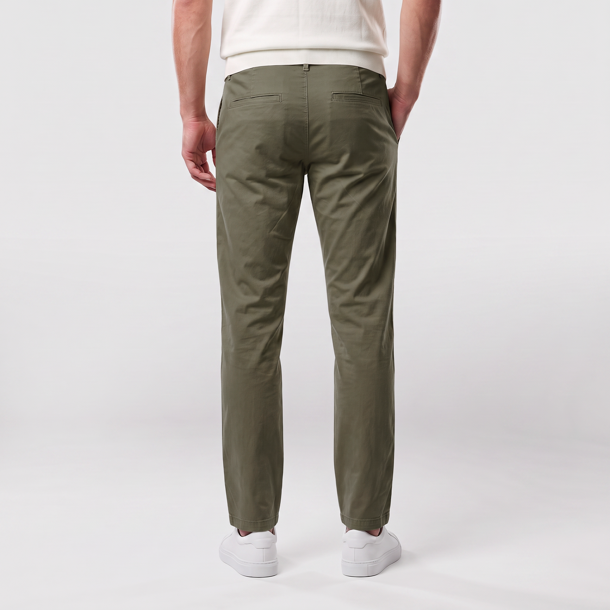 Men's  Chino Long Pants ( Olive Green)