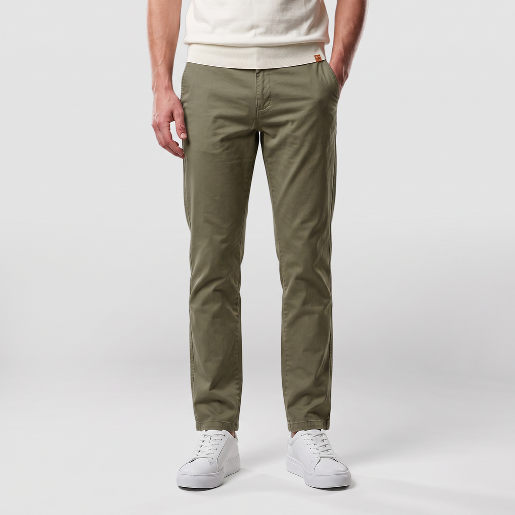 Men's  Chino Long Pants ( Olive Green)