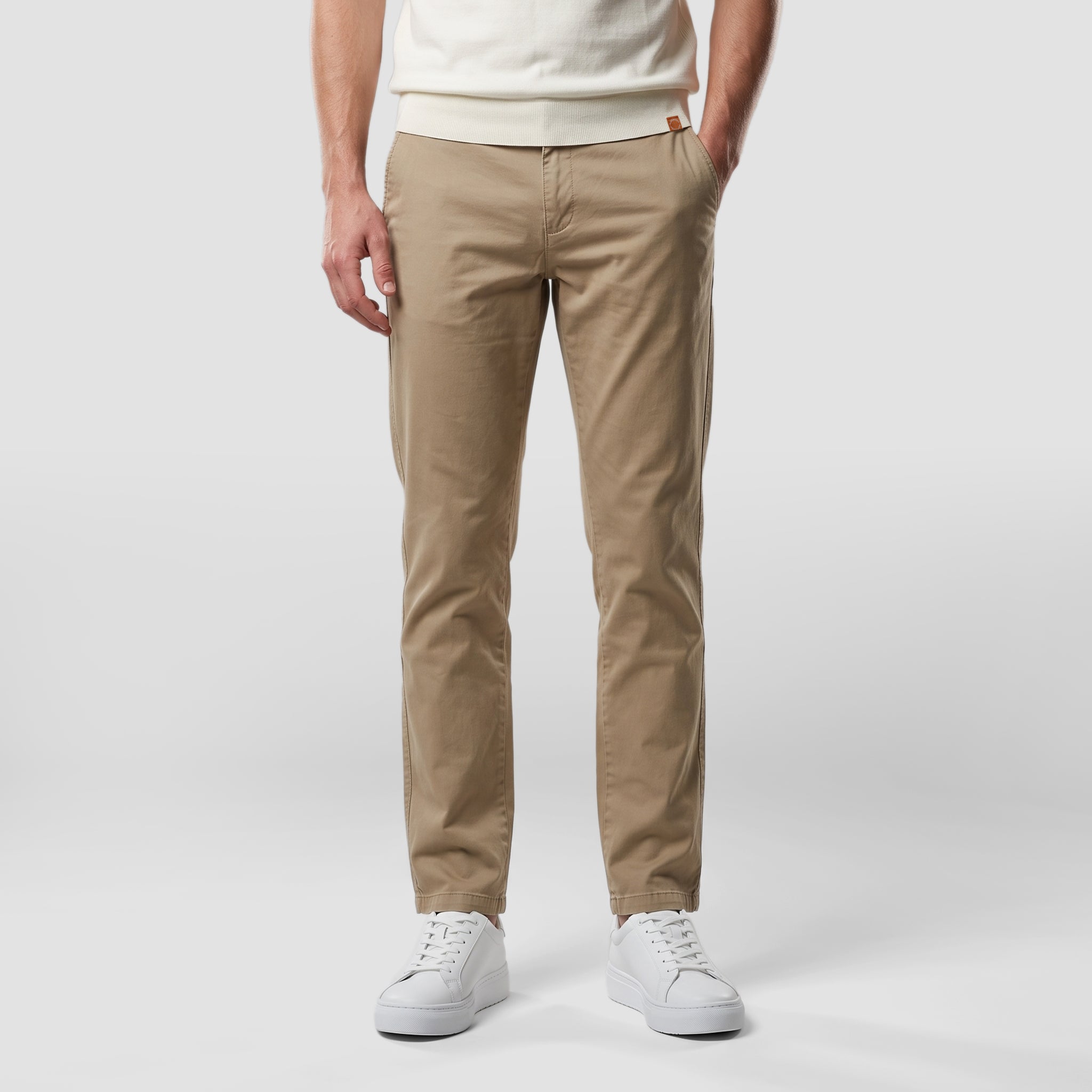 Men's  Chino Long Pants ( Warm Beige )