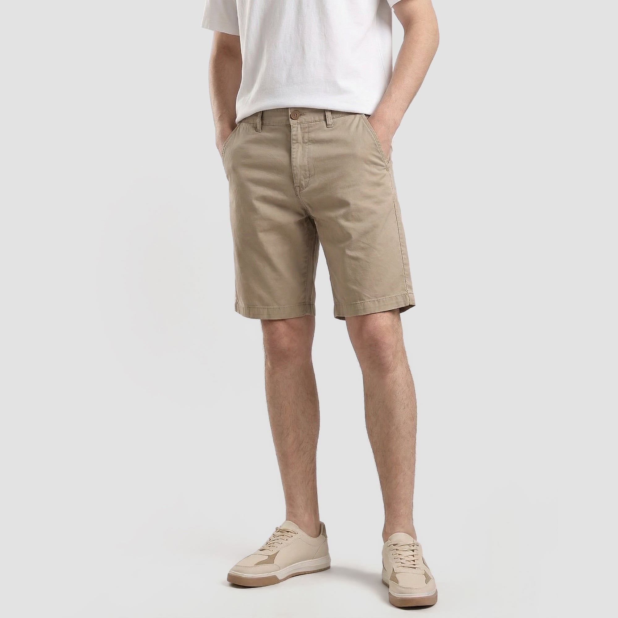 Men's Chino Short Pants (Khaki)