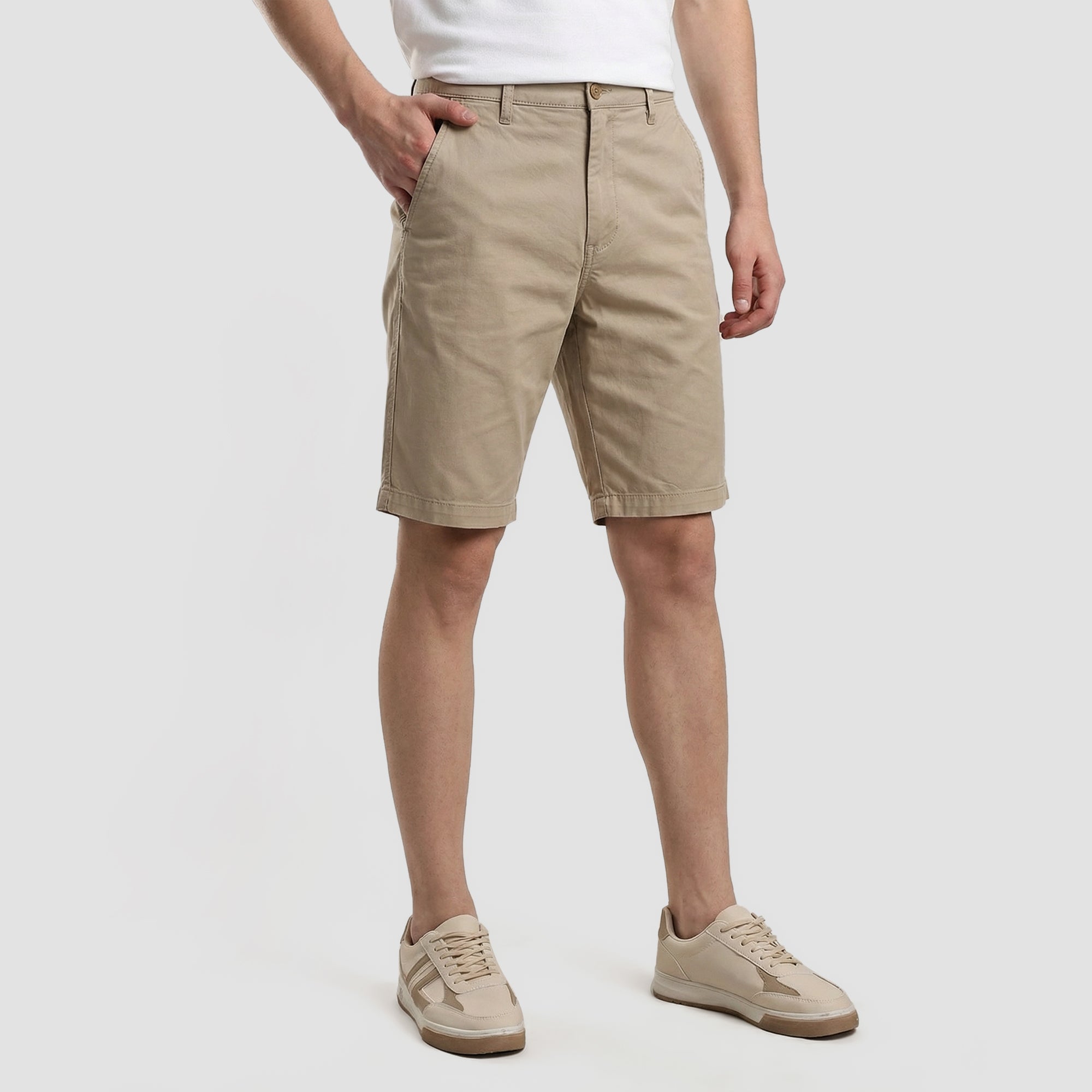 Men's Chino Short Pants (Khaki)