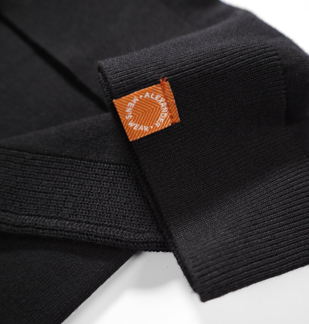 AIR SMOOTH KNIT POLO ( Black)