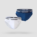 𝐌𝐞𝐧'𝐬 Cotton Brief   2-𝐏𝐢𝐞𝐜𝐞s  ( White & Navy )