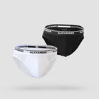 𝐌𝐞𝐧'𝐬 Cotton Brief   2-𝐏𝐢𝐞𝐜𝐞s  ( White & Black )