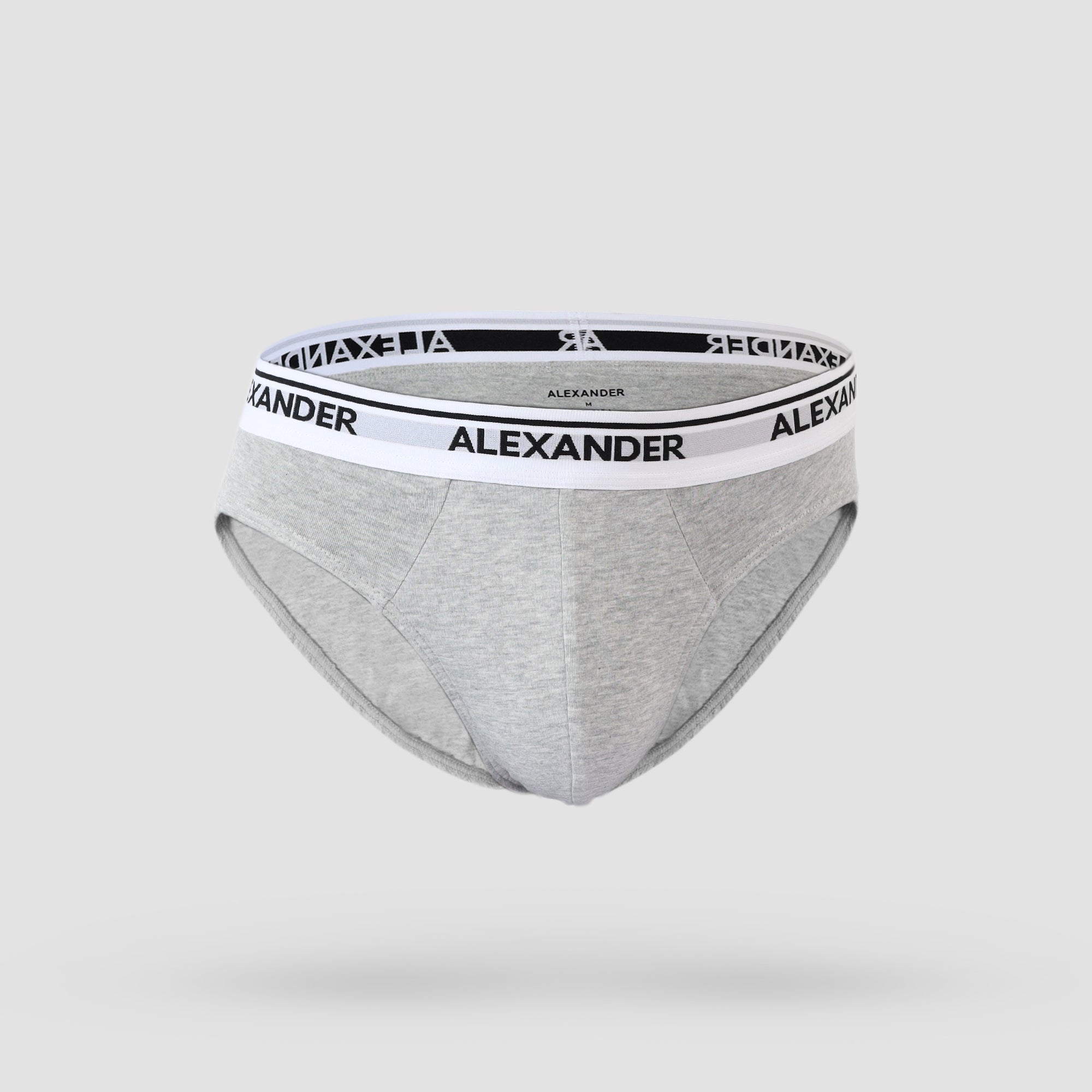 𝐌𝐞𝐧'𝐬 Cotton Brief   2-𝐏𝐢𝐞𝐜𝐞s  ( Gray & Navy )