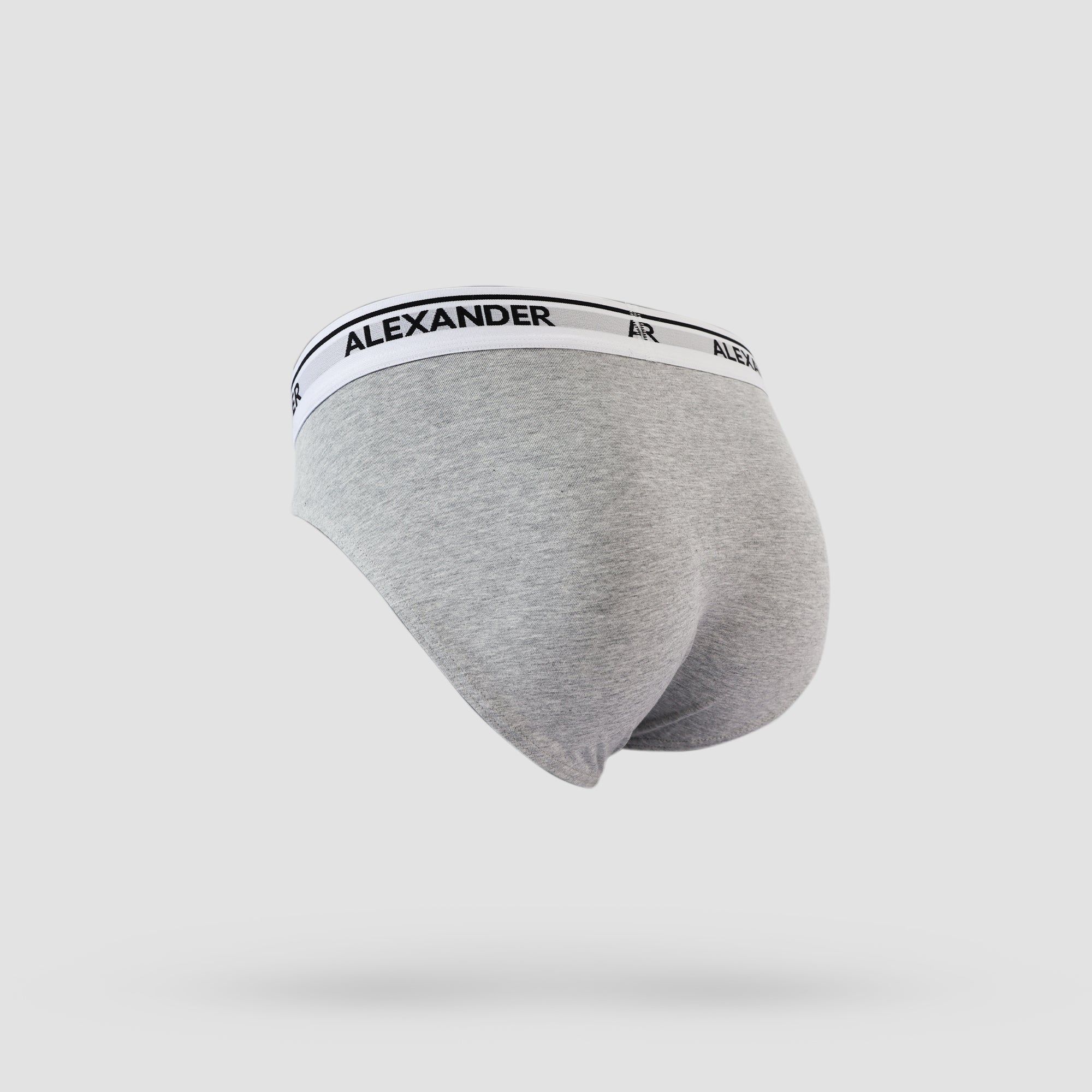 𝐌𝐞𝐧'𝐬 Cotton Brief   2-𝐏𝐢𝐞𝐜𝐞s  ( Gray & Navy )