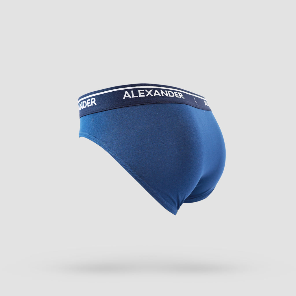 𝐌𝐞𝐧'𝐬 Cotton Brief   2-𝐏𝐢𝐞𝐜𝐞s  ( Gray & Navy )