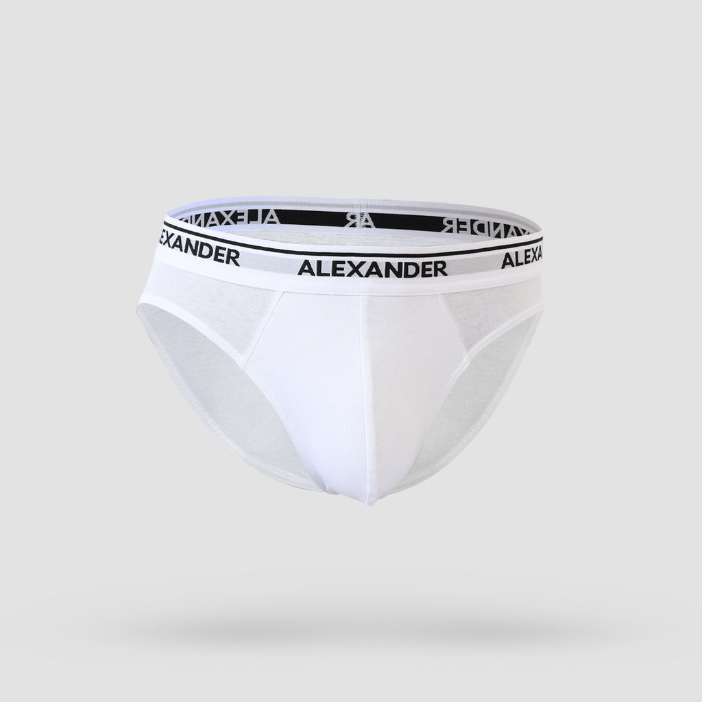 𝐌𝐞𝐧'𝐬 Cotton Brief   2-𝐏𝐢𝐞𝐜𝐞s  ( White & Gray )