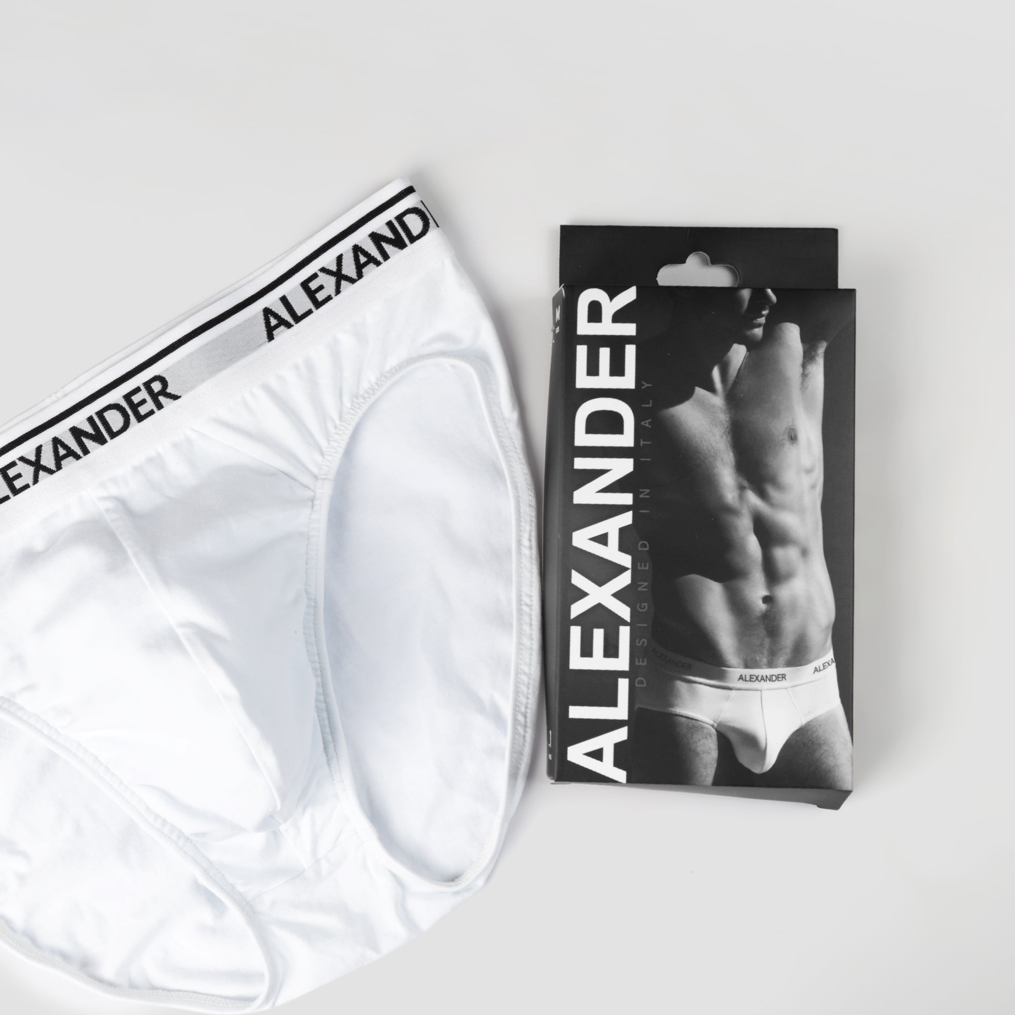 𝐌𝐞𝐧'𝐬 Cotton Brief   2-𝐏𝐢𝐞𝐜𝐞s  ( White & Gray )