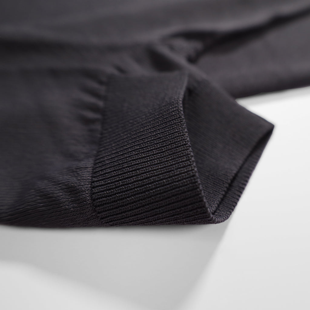 LIGHT WEIGHT KNIT POLO (Grey)