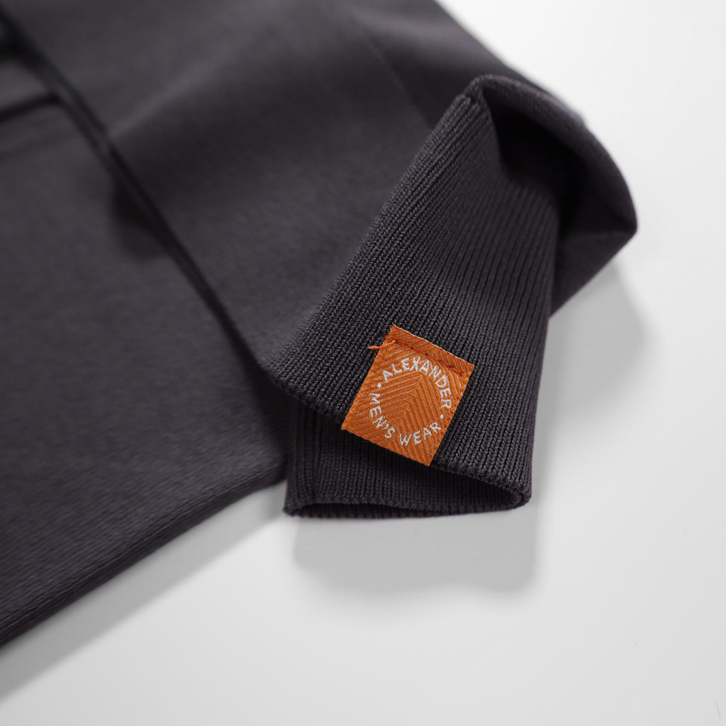 LIGHT WEIGHT KNIT POLO (Grey)