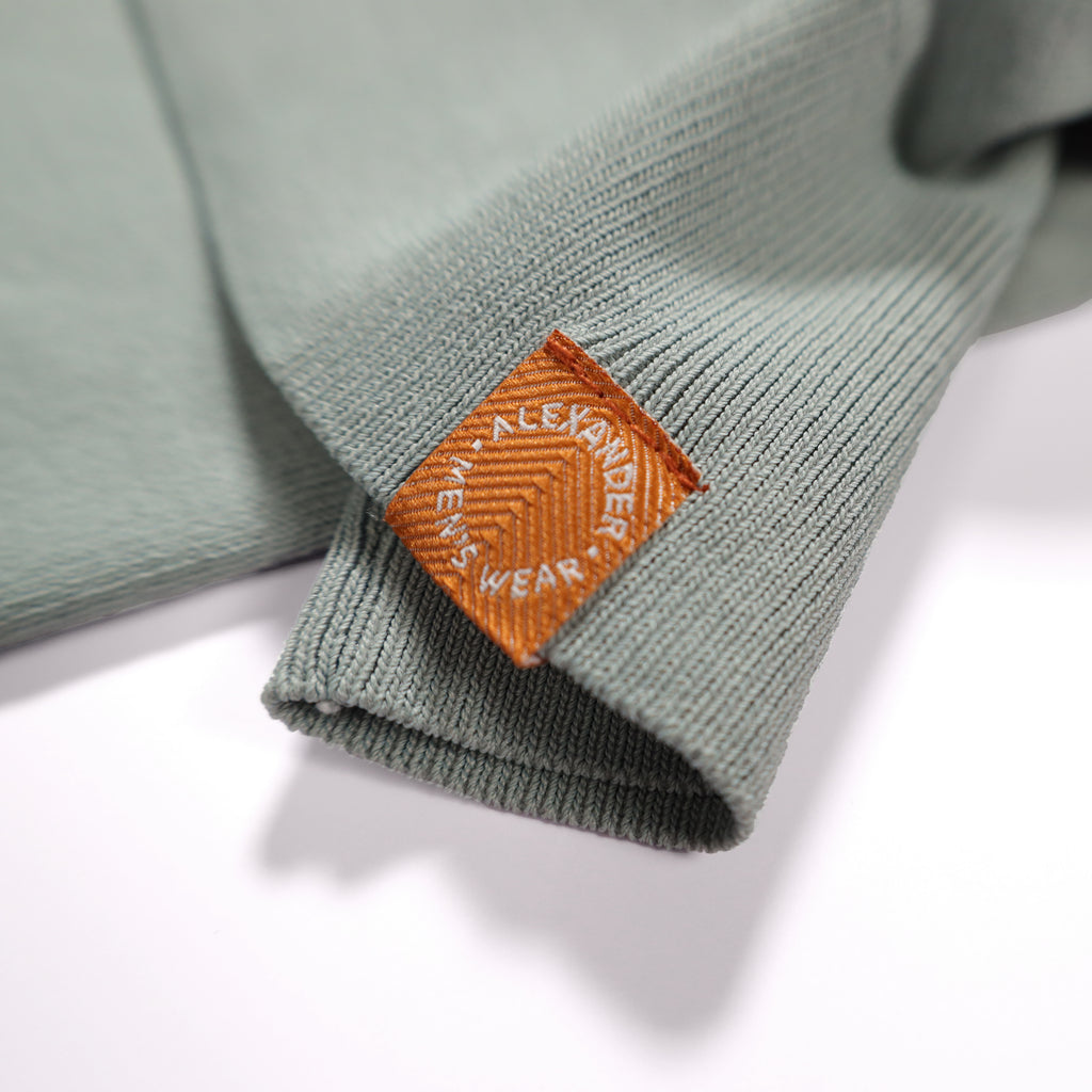 LIGHT WEIGHT KNIT POLO (Sage Green)