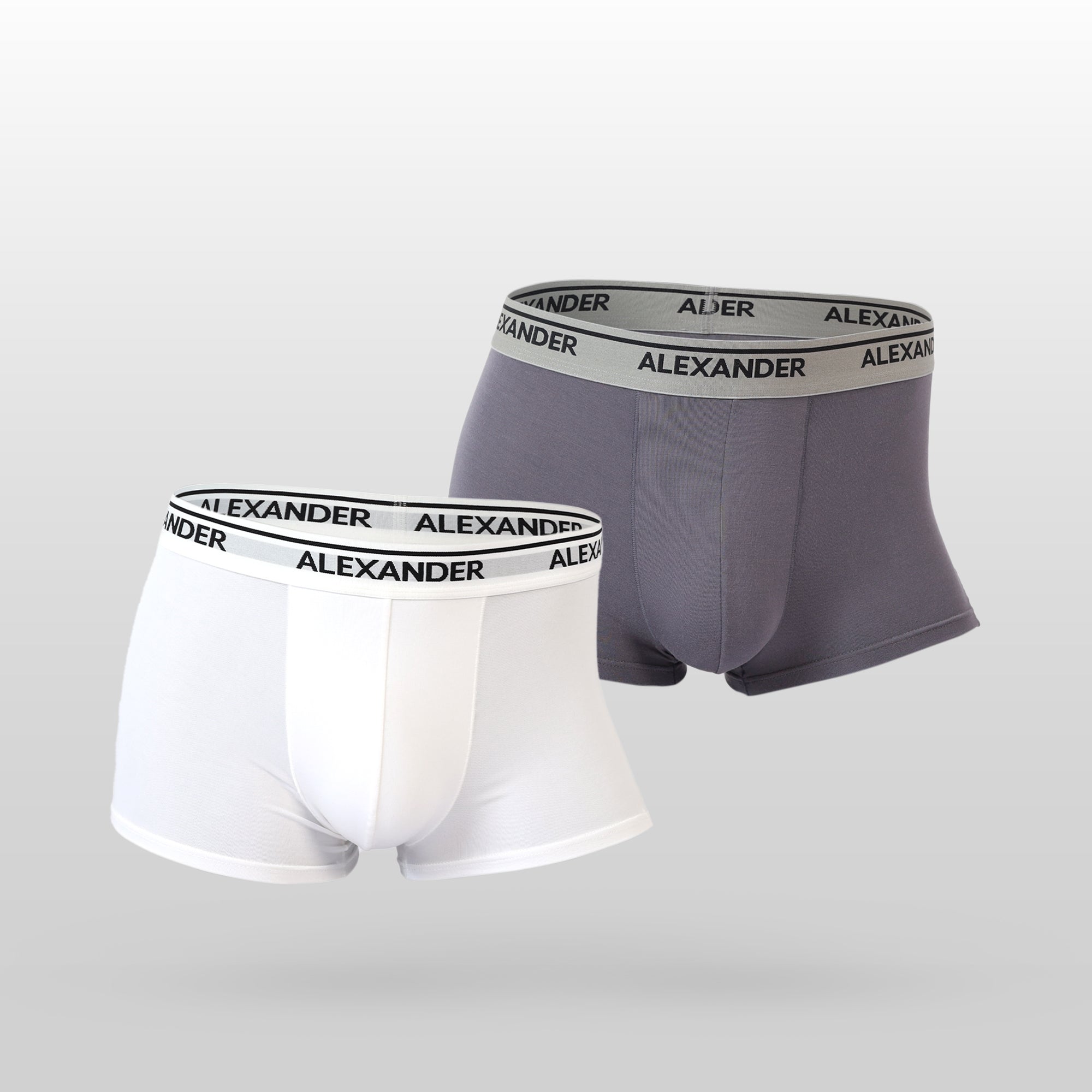𝐌𝐞𝐧'𝐬 Modal Trunk 2-𝐏𝐢𝐞𝐜𝐞s ( White & Gray)
