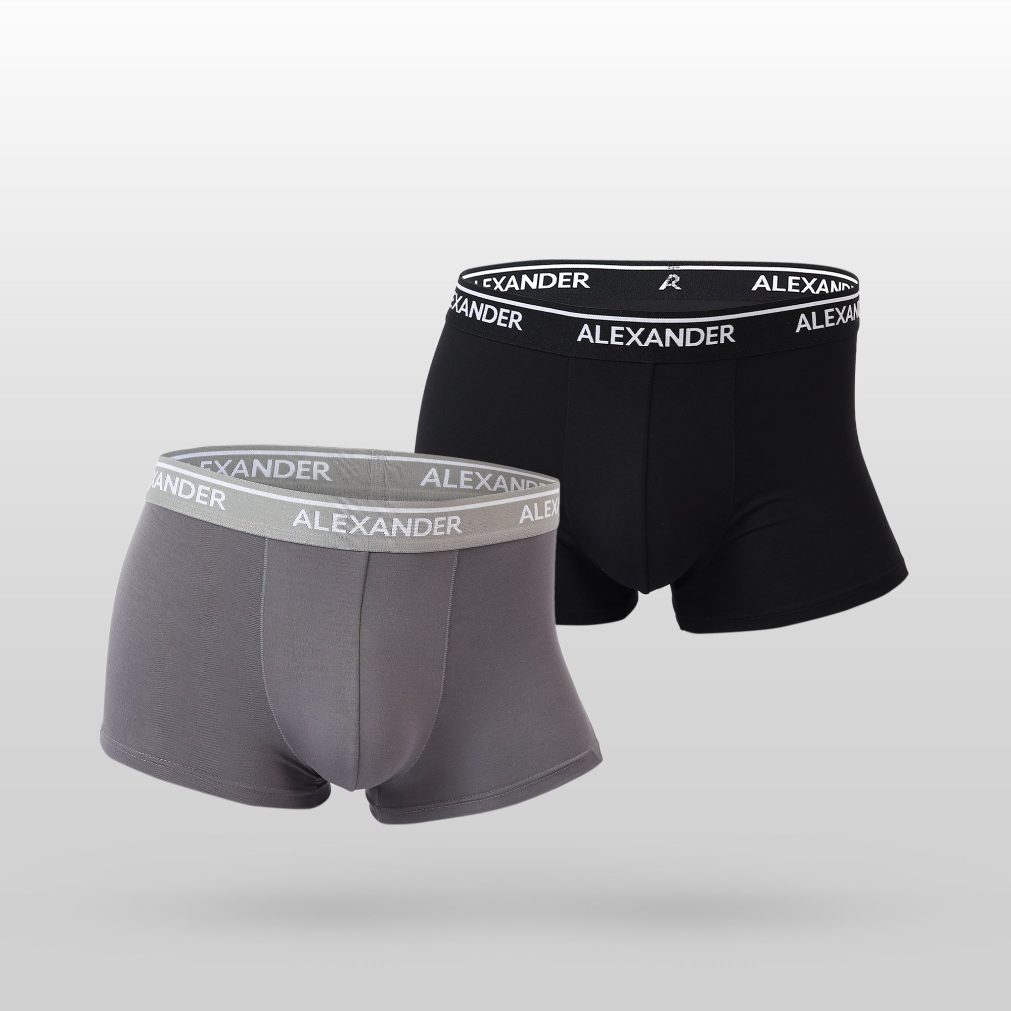 Premium Bamboo Underwear Set (2-Pack) Gray & Black