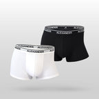 Premium Bamboo Underwear Set (2-Pack) White & Black