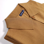 LIGHT WEIGHT KNIT POLO (Brown)